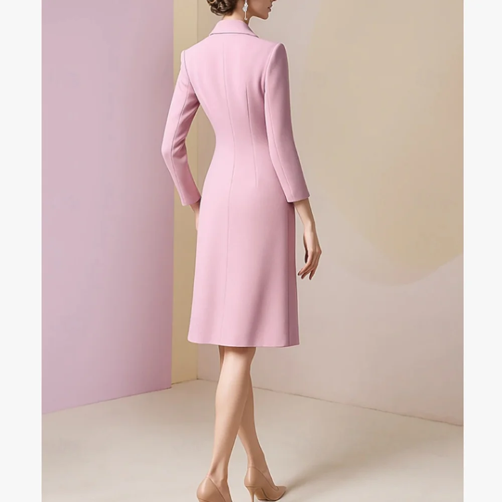 Customized New In Elegant Mother of the Bride Dresses V-Neck Tea-Length Mermaid Evening Gala Wedding Guest Groom Dress 2026 image 2