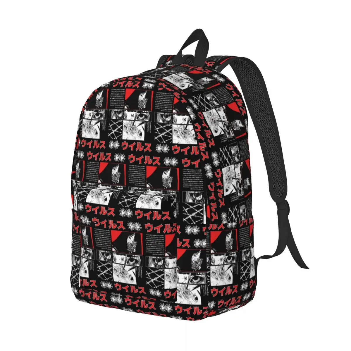 

Japanese Vaporwave Cyberpunk Graphic Backpack Daypack Large Capacity Children BookBag School Bag Shoulder Bags for Men Women