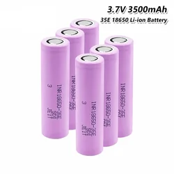 Original 20PCS 18650 Original For Samsung 18650 3500mAh 25A Discharge INR18650 35E 18650 Battery Li-ion 3.7v Rechargable Battery