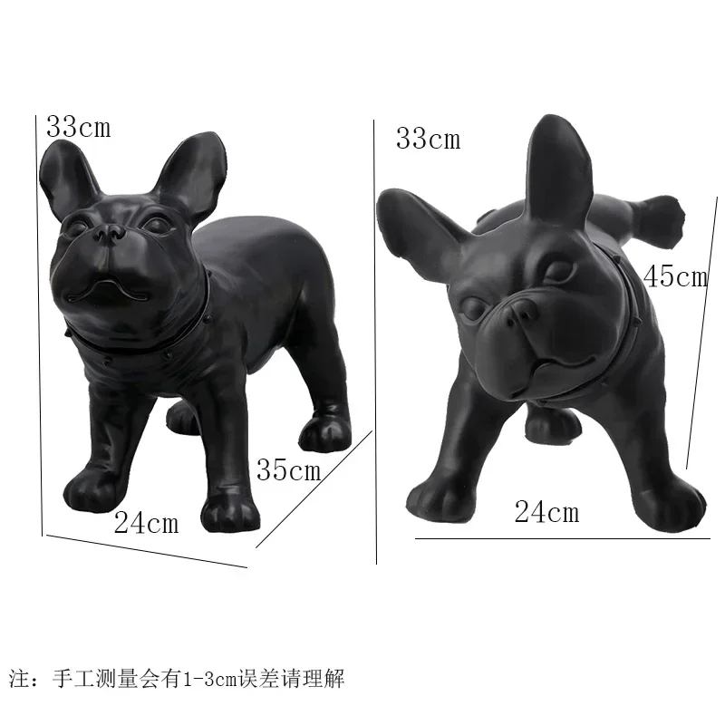 Creative Nordic Resin French Bulldog Simulated animal Decorative ornaments Modern home Decorative crafts christmas figurines