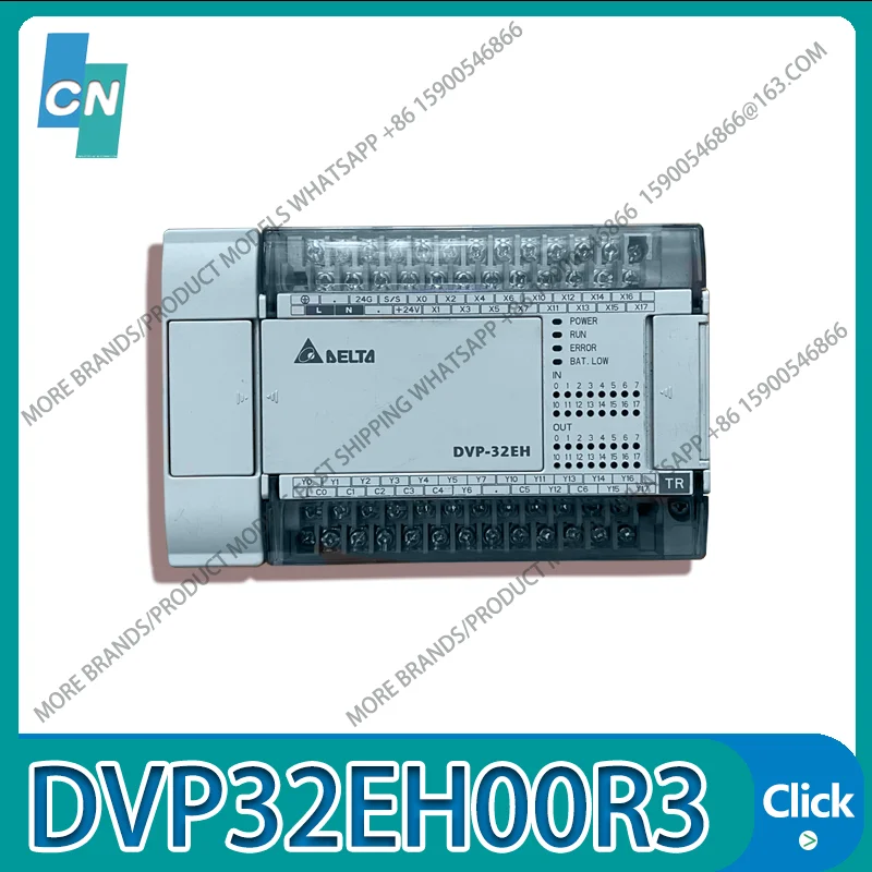 

DVP32EH00R3 PLC Programmable Controller Second-hand Original appearance intact Functional tested ok Fast Shipping