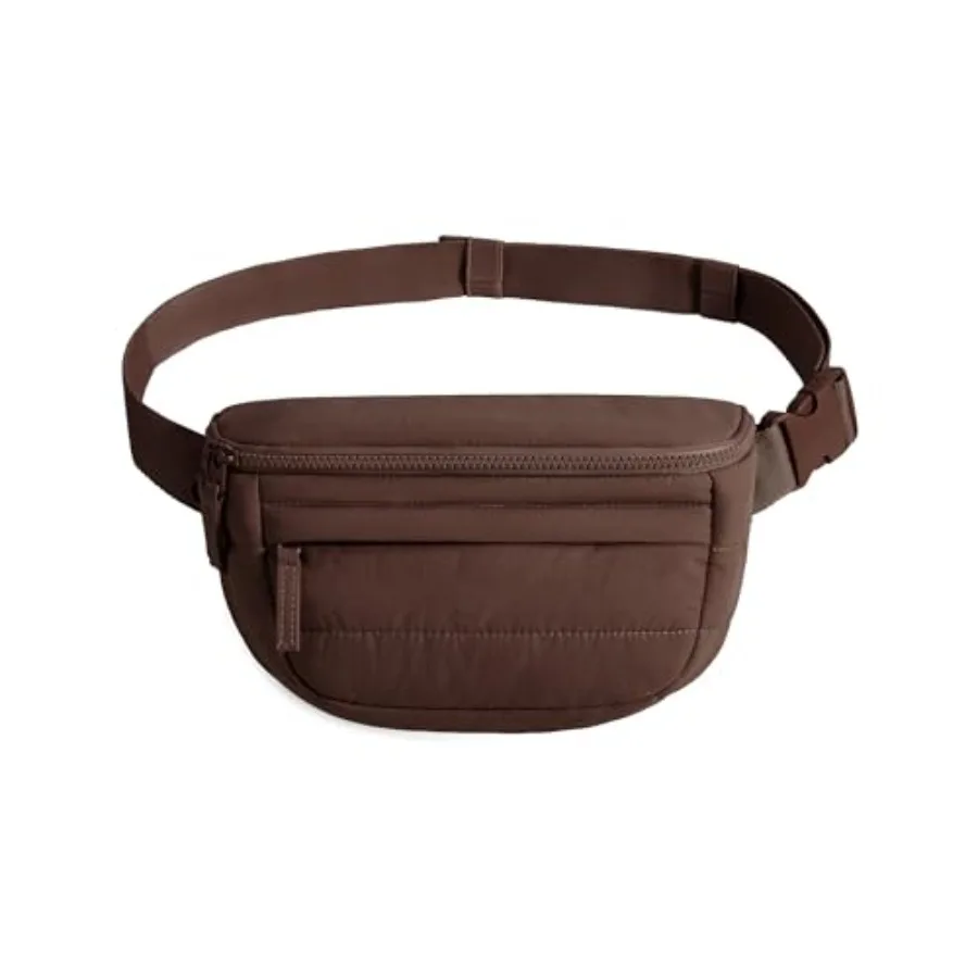 

Fanny Packs for Women Cross Body, Lightweight Puffy Belt Bag with Multi Pockets Quilted Purse for Traveling Hiking Coffee