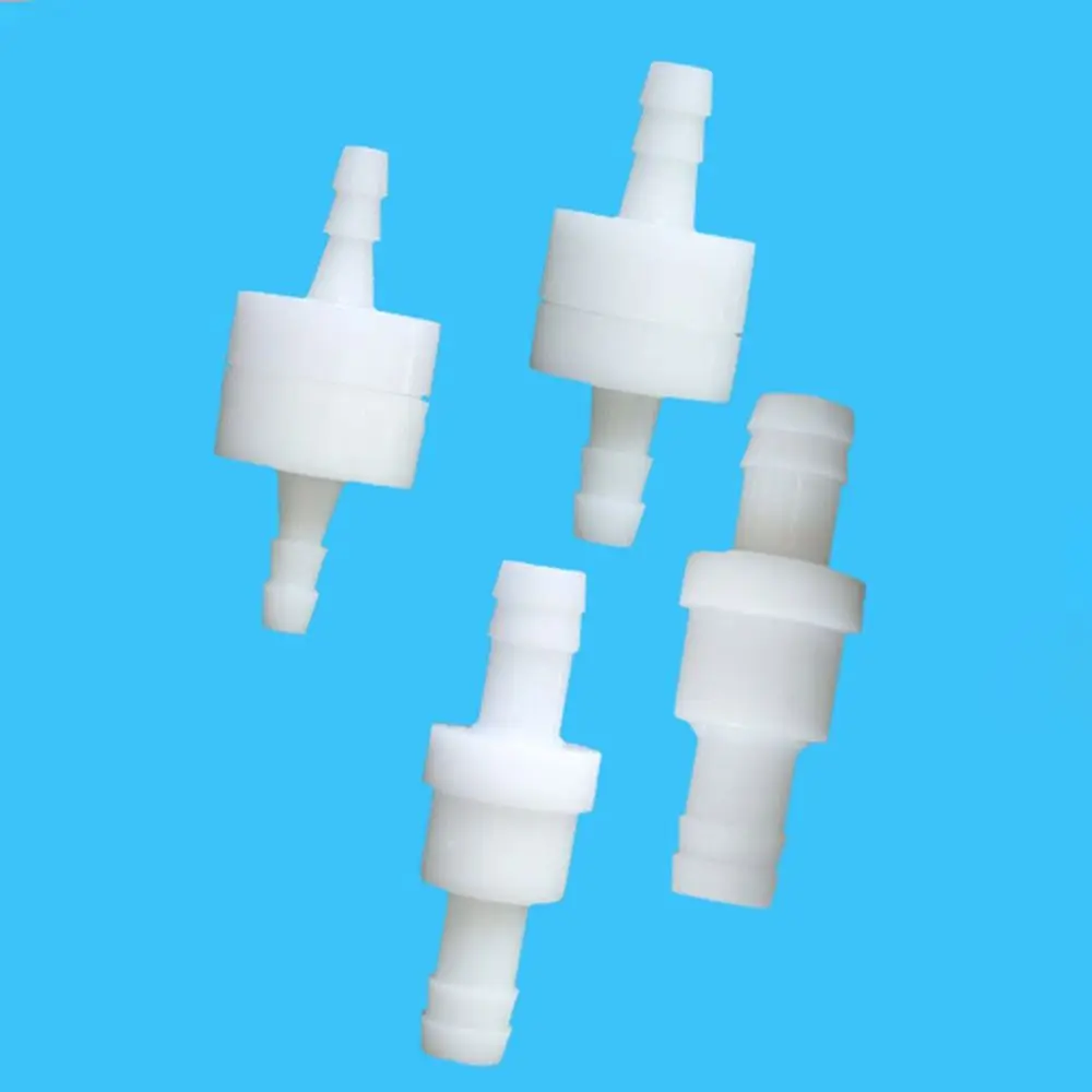 4/6/8/10/12mm One-Way Fluids Check Valve Prevent Water Backflow Plastic One Way Non Return Valve One Way Inline Check Valve