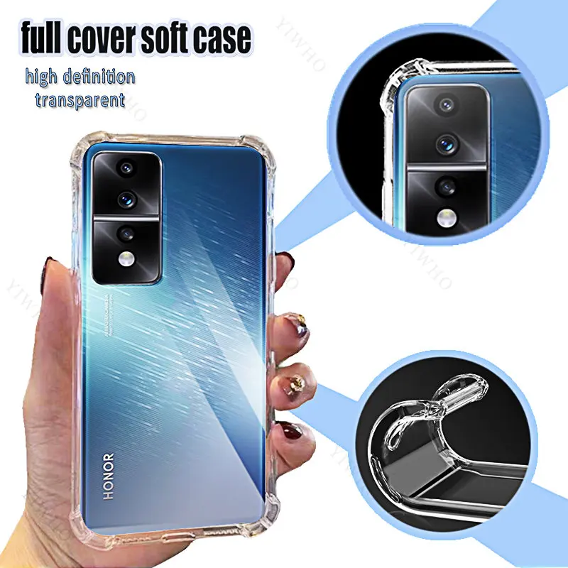 Clear Phone Soft Case for Huawei Honor 80 GT HD TPU Transparent for Honor 80GT 80gt 6.67