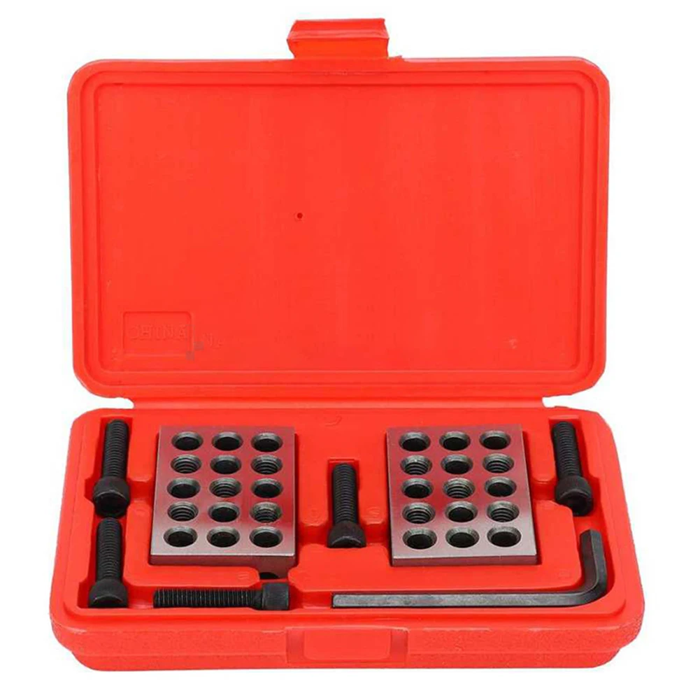 

Inch 1-2-3 23 Holes Clamping Blocks Hardened Steel Blocks Layout Jobs Set-up Jobs Ground And Hardened HRC55-62 Hardness
