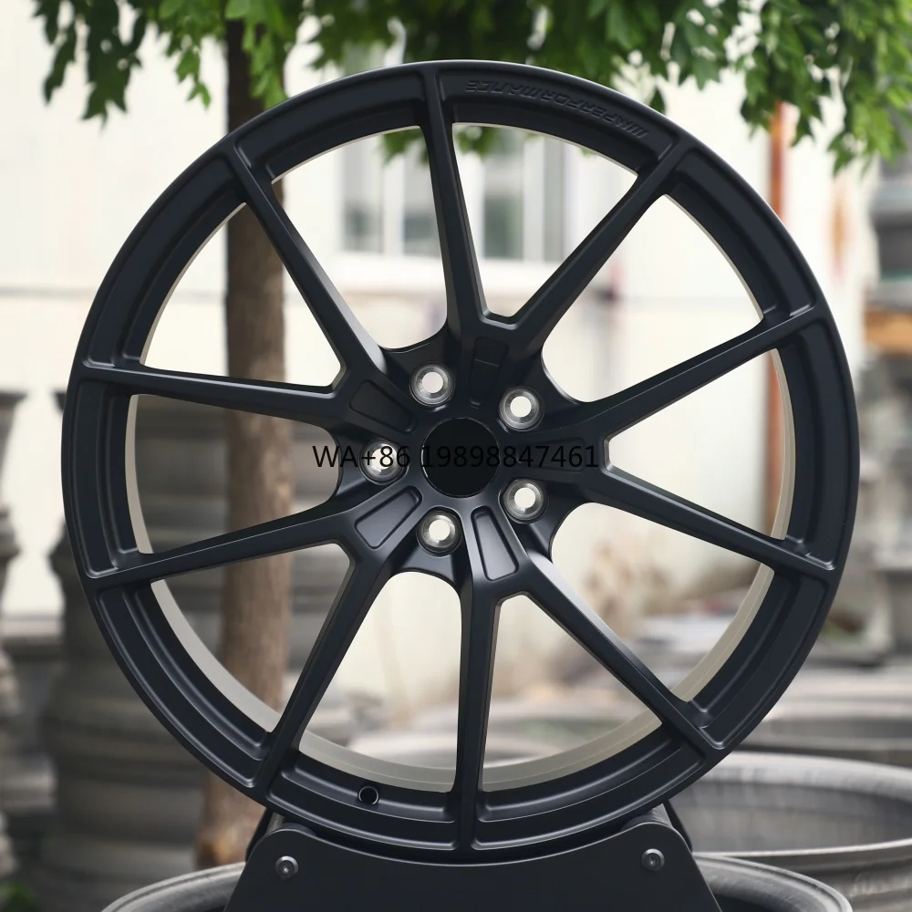 

New Design Hyper Black 5 Spoke 20 Inch 5x120 Concave Aluminum Alloy Forged Car Wheels for Sale