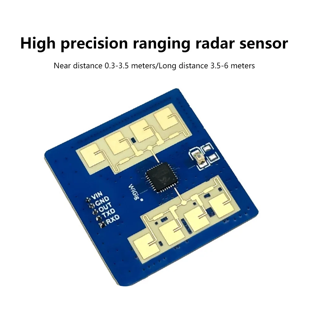 Hi-Link New LD2411S Smart Home 5V 50mA High Performance 24GHz Motion / Micro Motion Human Sensing Distance Sensor Module