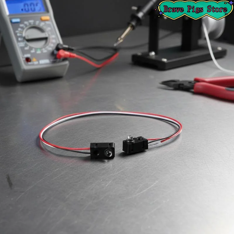 [HM]1Pcs Receiver Pair Infrared Transmitter Photoelectric Sensor Module With Cable Anti Interference Split Distance Sensor[HM]