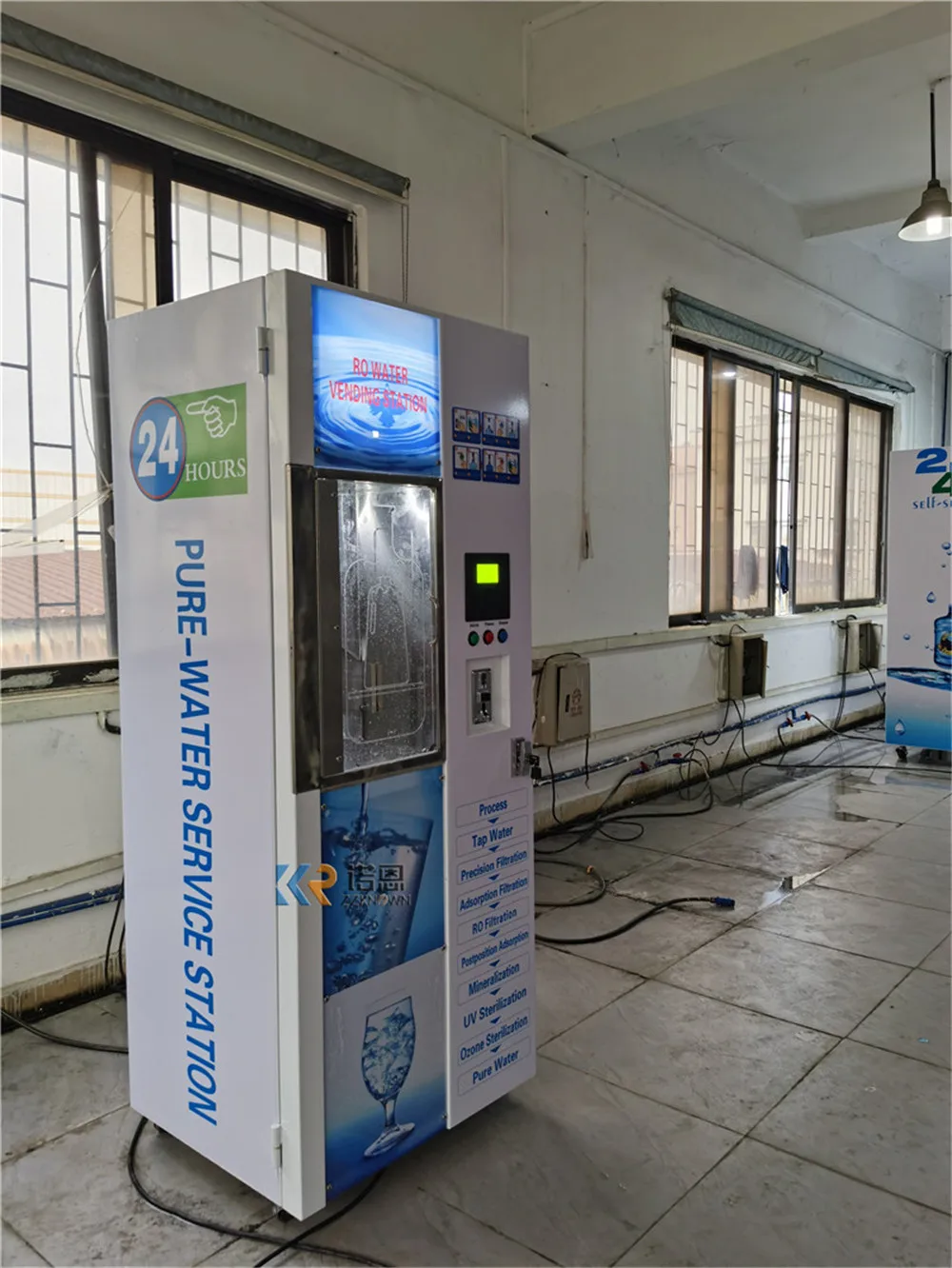 800gpd Coin Bill Credit Card Operated Purified RO Water Vending Machine Commercial Alkaline Water Vending Machine for Sale