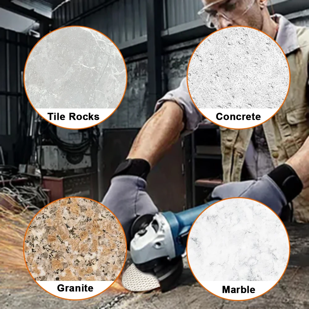 Gegalvaniseerde dubbelzijdige doorslijpschijf Diamantzaagblad Haakse slijper Slijpschijf voor marmeren granieten tegels en beton