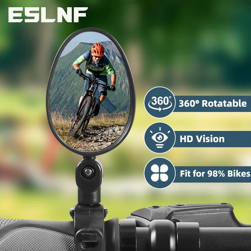 Fahrrad rückspiegel universal 360 drehbare fahrrad rückspiegel 2 stücke fit für mtb kies fahrrad zubehör