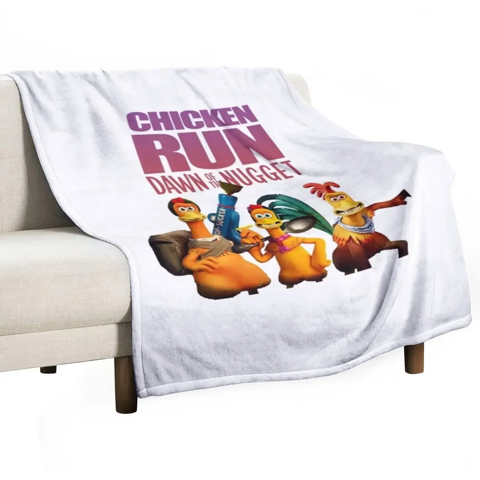 Chicken Run 2 Throw Blanket Faux Fur Soft Warm Blanket for Bed