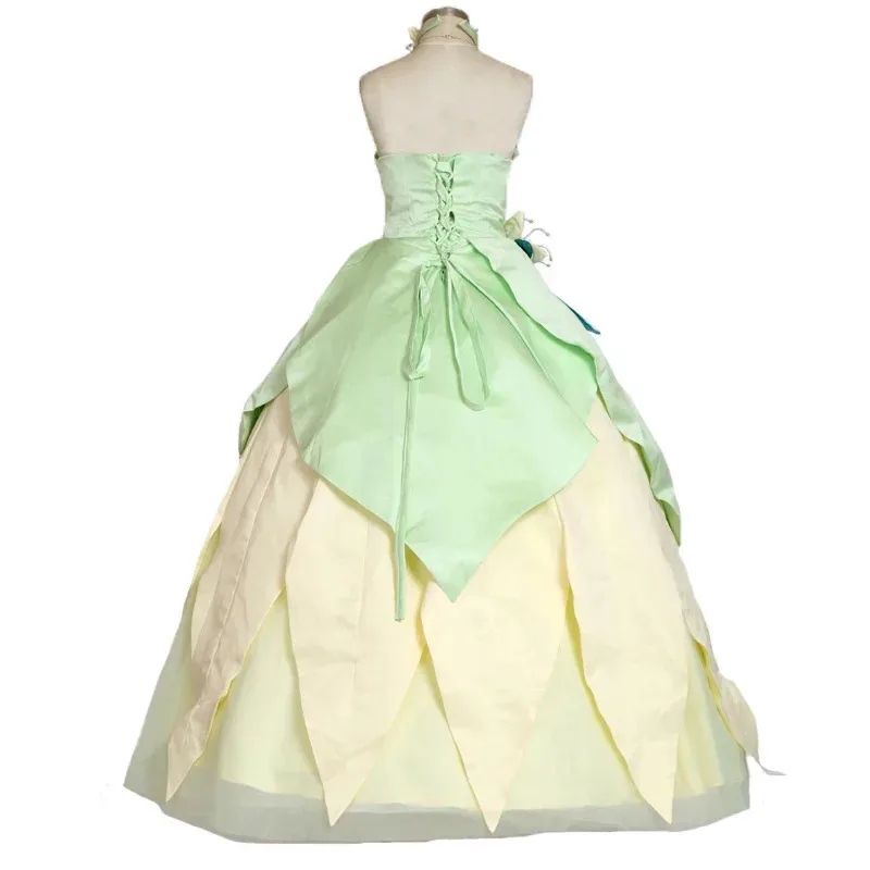

Tiana cosplay costume Halloween 9K2OOU48 costumes for women adult Princess Tiana costume Fancy Tiana dress 11