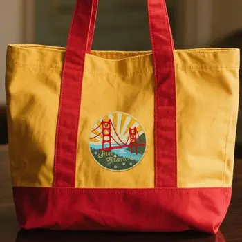 片舊金山金門大橋熨燙刺繡布貼,可縫製在牛仔褲、夾克、帽子、包包上,打造創意休閒風格 10 最佳銷售 牛仔褲補丁 - №5