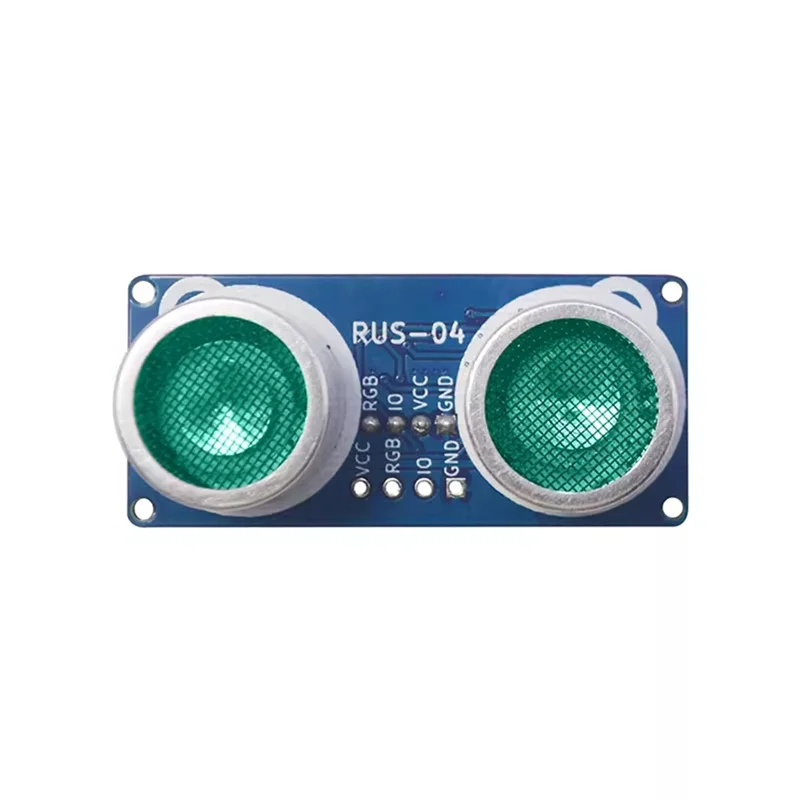 AA60-RUS-04 Ultrasonic Module RGB Colorful Light Obstacle Avoidance Sensor Distance Measuring For Robot Car 3-5.5V