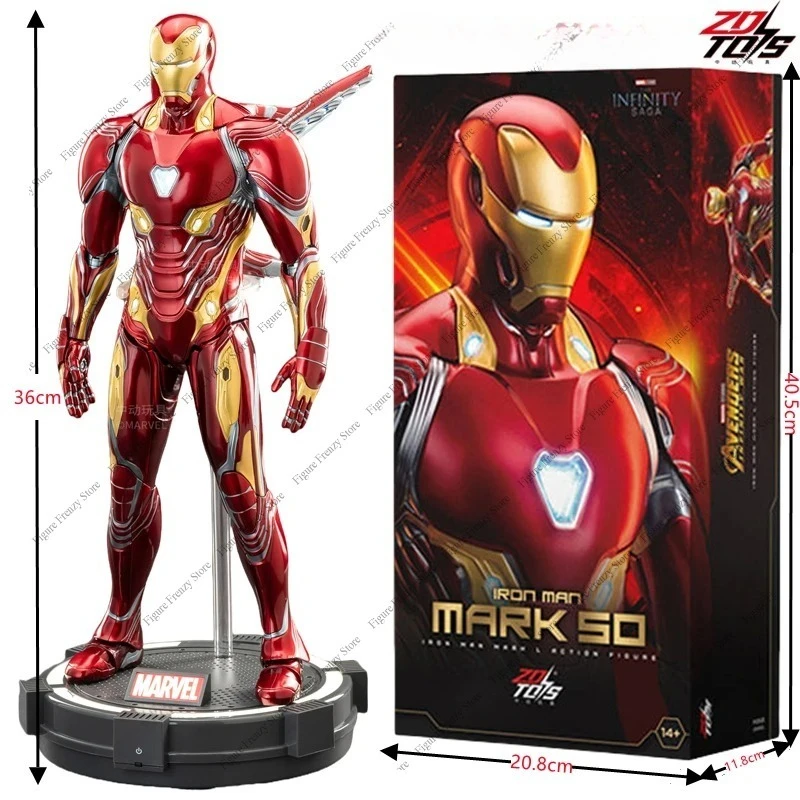 Oferta Especial para ZDTDS Figura Coleccionable de Iron Man MK50 MK3 de Avengers Infinity War a Escala 1/5 (36 cm) con Luces LED de Tony Stark