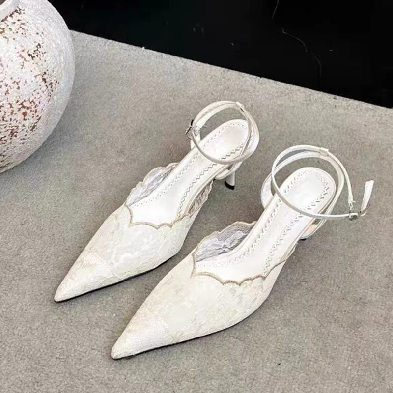 Elegant Women's Sandals Sexy High Heels Shoes Mesh Designer Heeled Sandals 2026 Luxury Party Pumps New Dress Mujer De Zapatos view 5