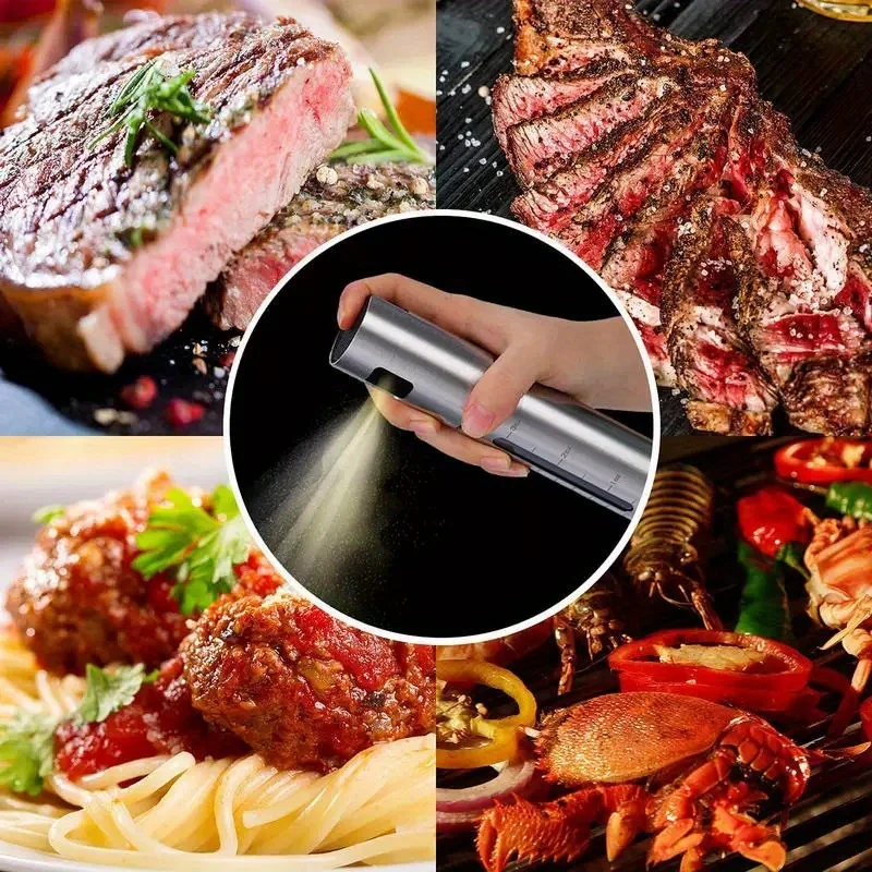 BBQ Baking Olive Oil Spray Bottle Stainless Steel Oil Spray Bottle Vinegar Spray Bottles BQ Sprayer Seasoning Bottle Kitche