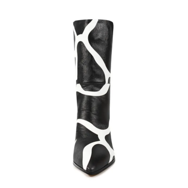 Bicolor Spike Heels Pull On Fa - огляд і ціна Ethnic Fashion Runway