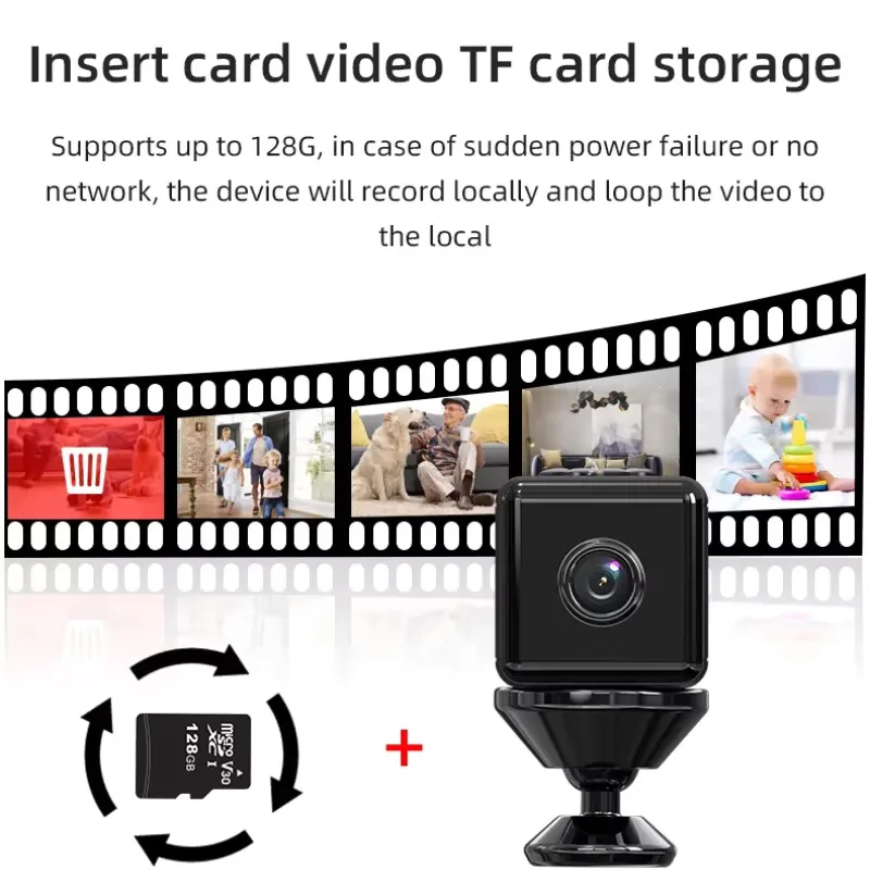 X6 Mini IP Camera WiFi Sports Camera HD 1080P Wireless Security Surveillance Built-in Battery Night Vision Smart Home Micro Cam image 4