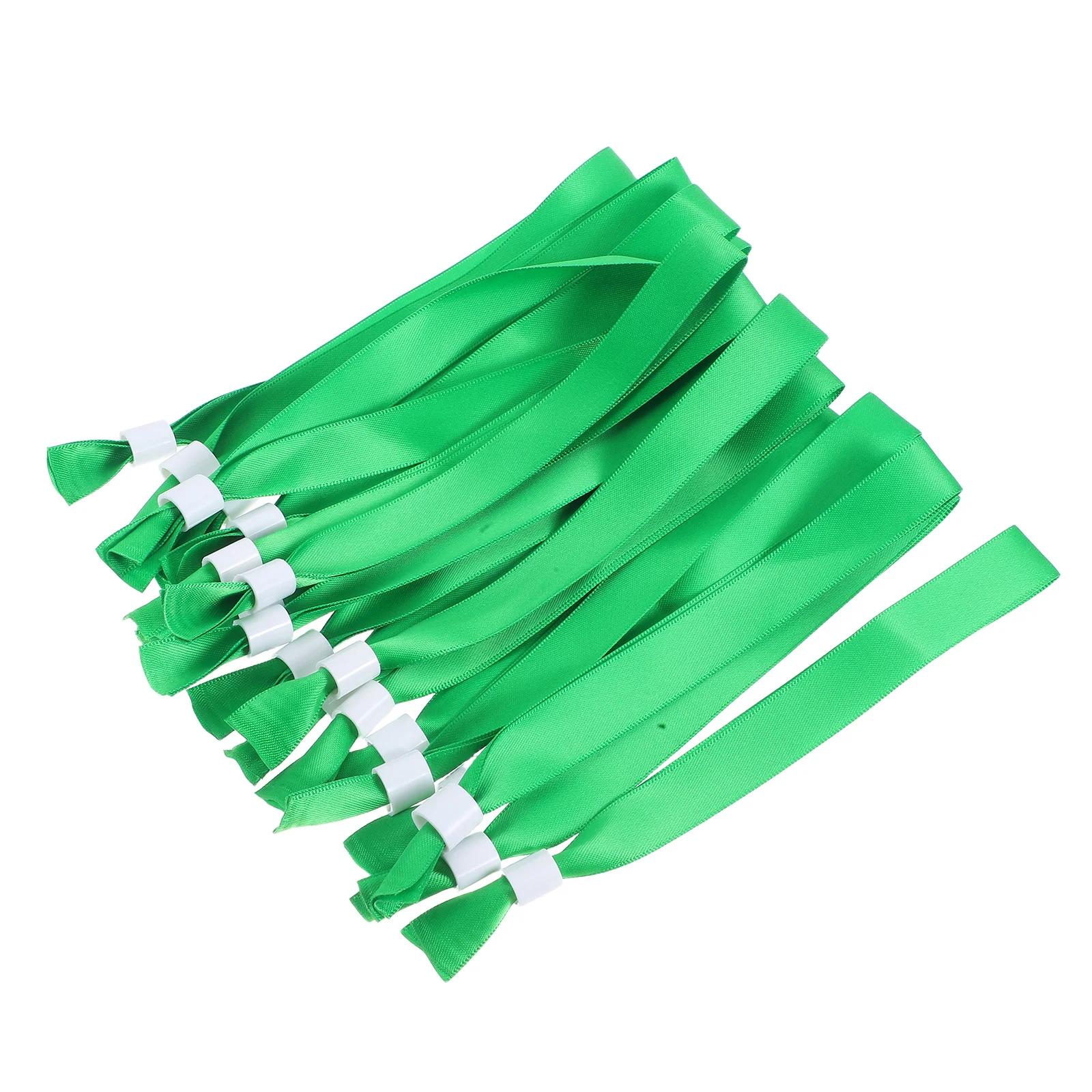 สายรัดข้อมือผ้าสีพื้น 20 ชิ้น สำหรับงานปาร์ตี้ เทศกาลดนตรี กิจกรรมกีฬา แบบใช้แล้วทิ้ง