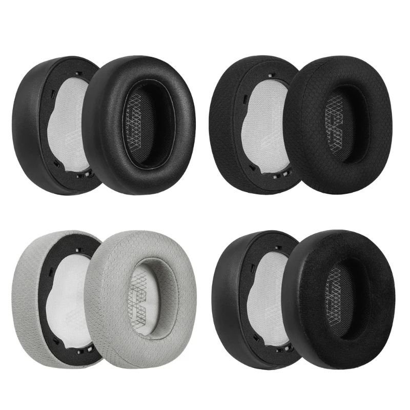 2Pcs Soft Earpads for Jbl Live 650BTNC 660 E65BTNC Earphone Memory Foam Earcups Headsets Easily Replaced Ear Cushion