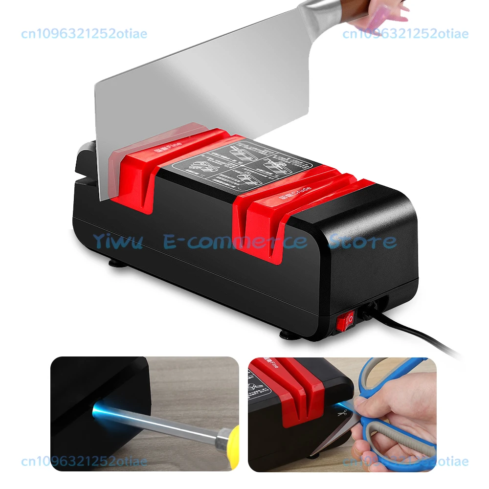 220V Electric Knife Sharpener Multifunctional Stone Automatic Fast Knives Grinder Knife Cut Stone Sharpeners for Kitchen Knife