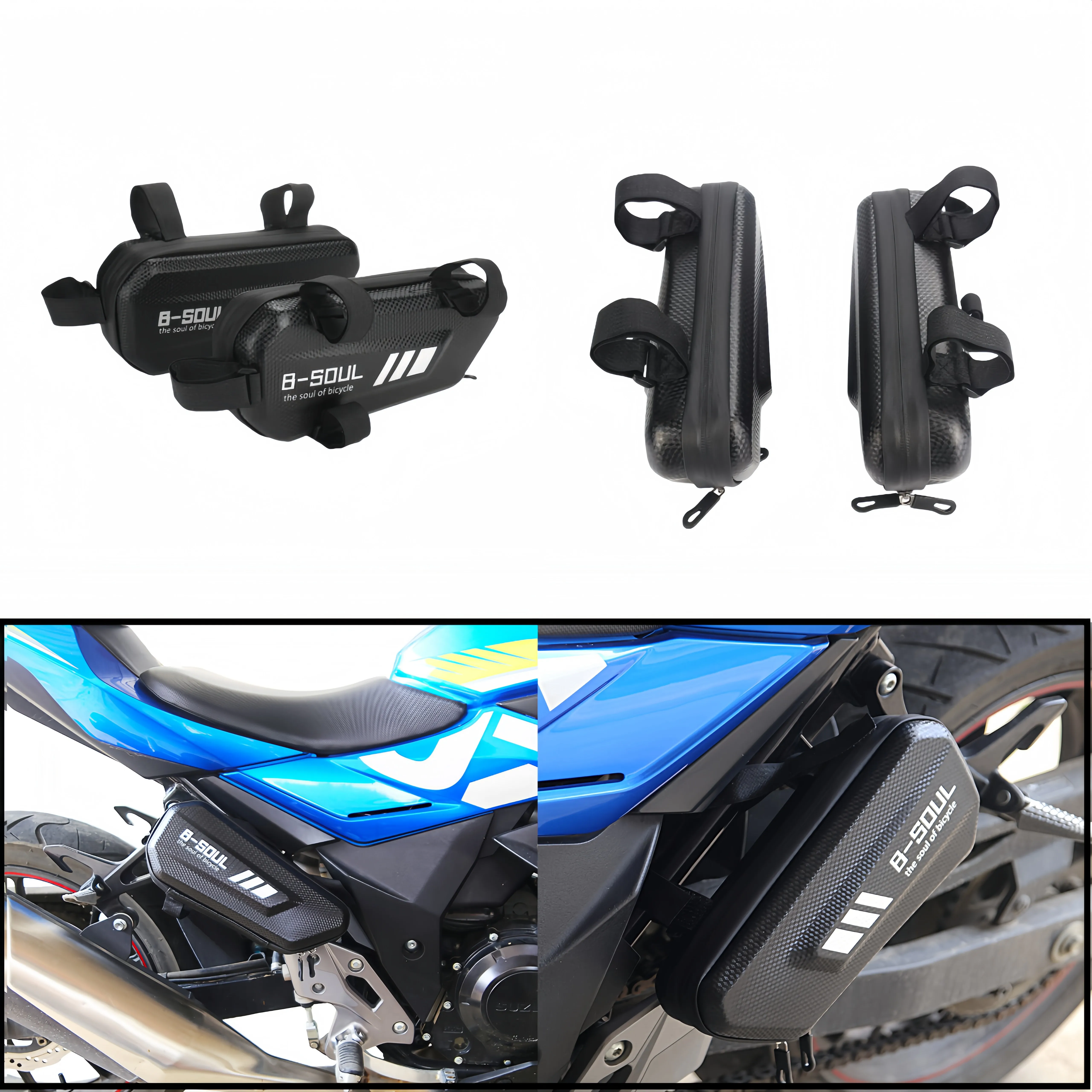 

Мотоциклетная седельная сумка, водонепроницаемая боковая сумка, универсальная сумка для хранения мотоцикла, большая вместимость для мотоцикла, электрического велосипеда, MTB велосипеда