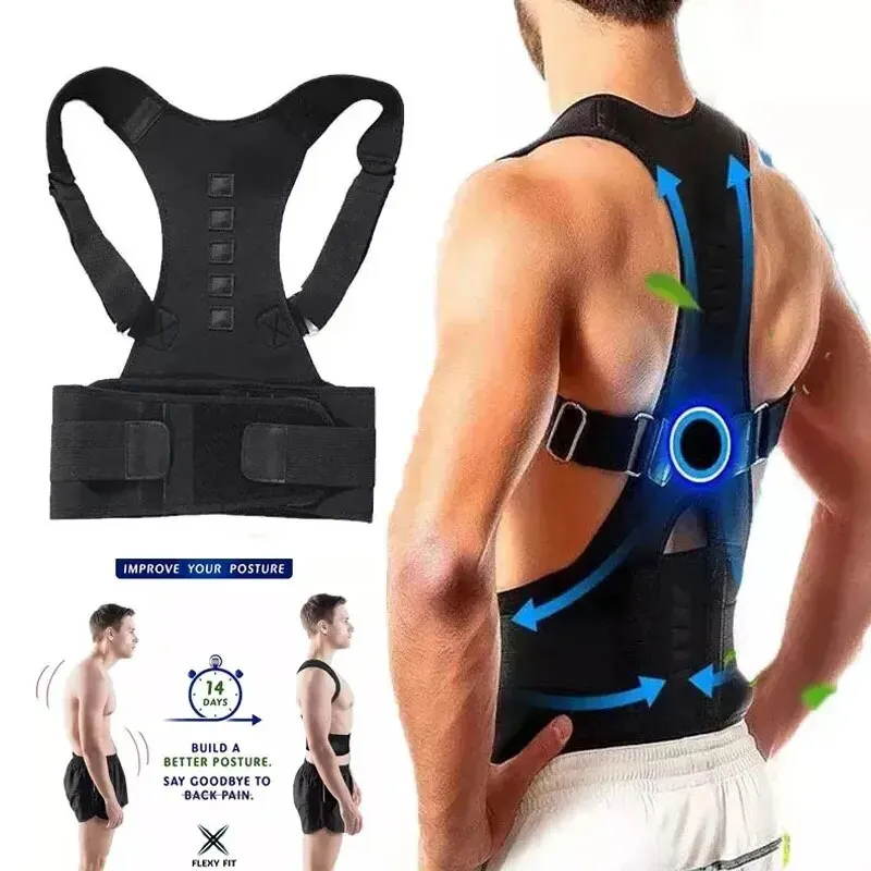 Magnetic Therapy Posture Corrector Posture Corset Shoulder Support Belt Men and Women Braces and Support Belt Shoulder Posture