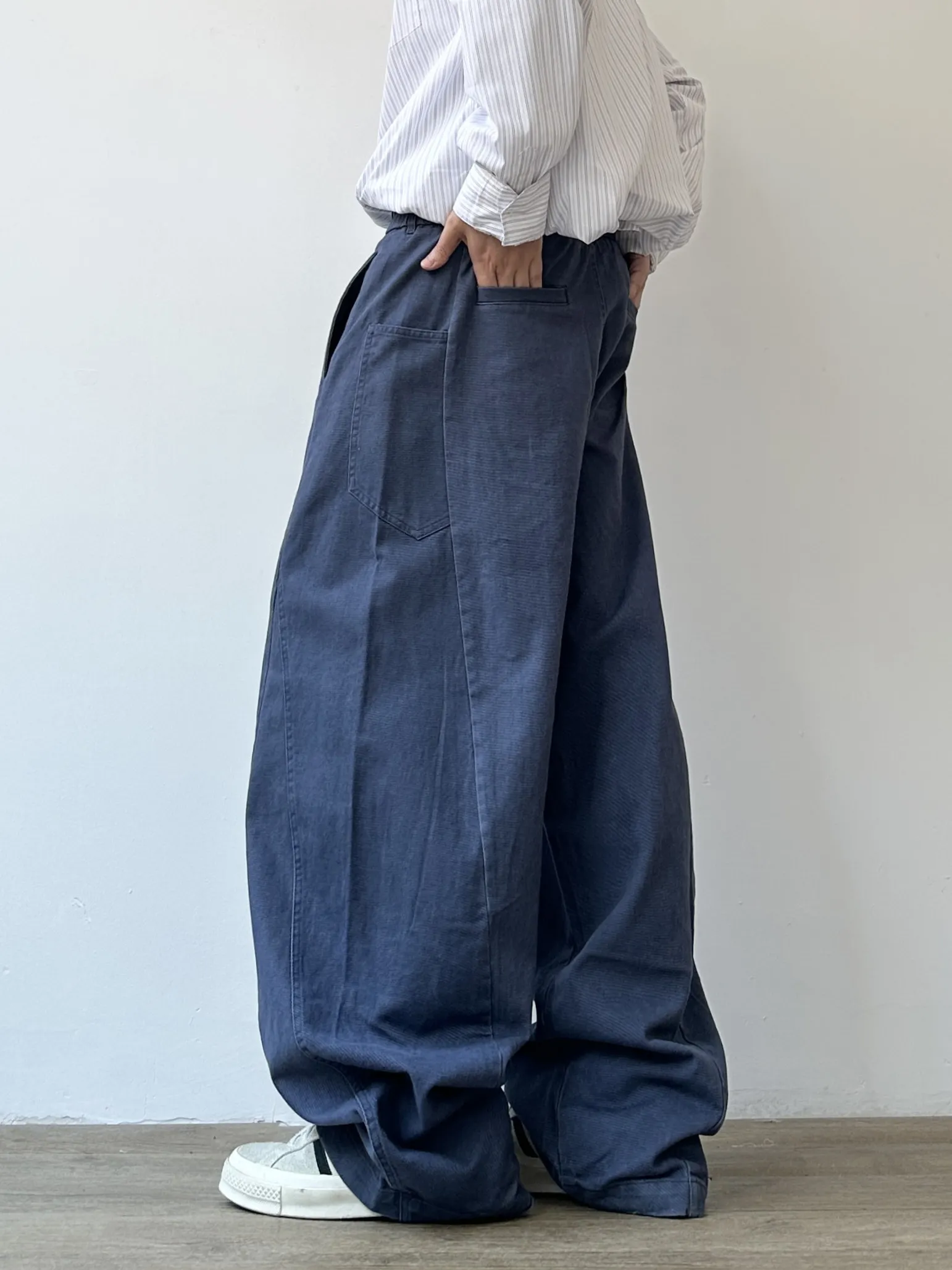 Retro Japanese Style Wide Leg Knife Pants Men's Casual Loose Fit All Season Versatile Workwear Long Trousers Fashionable