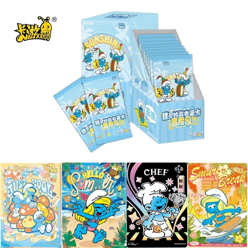 

KAYOU оригинальные карты Smurfs, коллекционная карта приключений, набор приключений, коллекционная карта Vol.1, игрушки, подарки, подарок на Хэллоуин