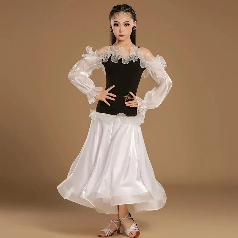 

2026 Modern Dance Skirted Ballroom Dance Examination Dress Competition Dance Competition Costume Training Wear suit