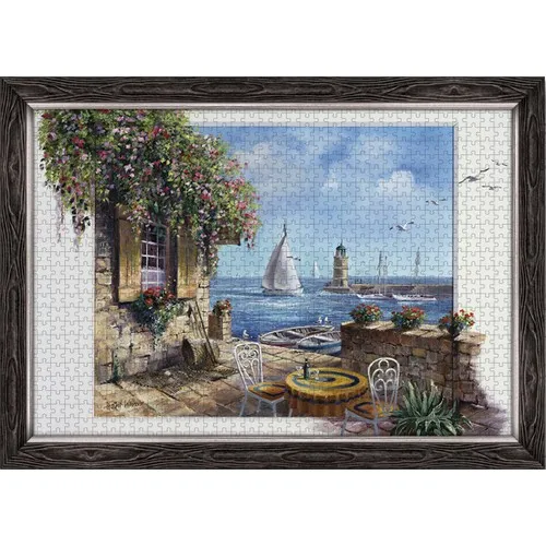 500 piece Black Framed Made Puzzle While Waiting for You