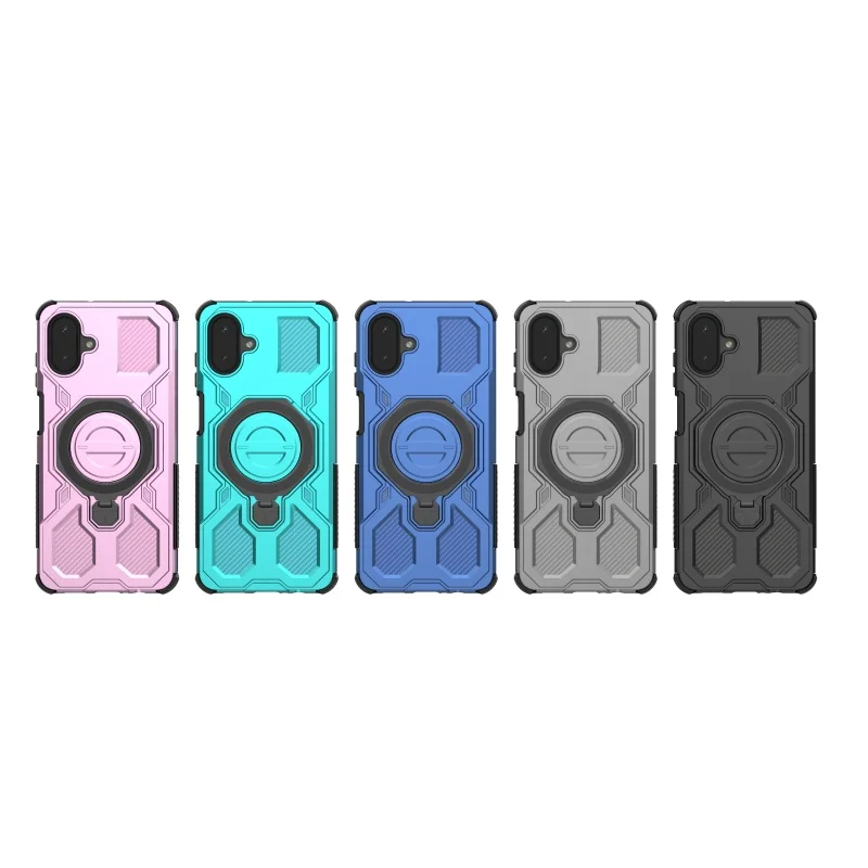 For Samsung A07S Case Cover Samsung Galaxy A07S Capas Bumper Shockproof Attraction Adsorption Ring Holder Fundas Samsung A07S