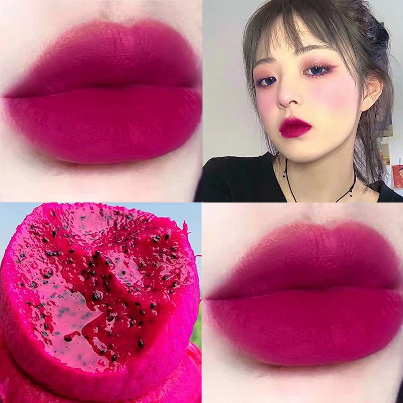 Matte lippenstift Langdurige waterdichte fluwelen lippenstift Roze rode lippenstiften Lippenstift Roze make-up Cosmetische cosmetische damesmake-up