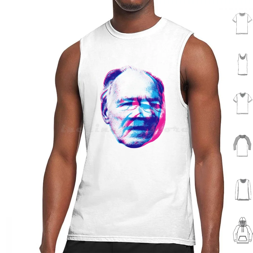 Tank Tops Print Cotton Werner German Filmmaker Cinema Film Face Pattern Head Distortion Glitch Fitzcarraldo Kaspar Hauser