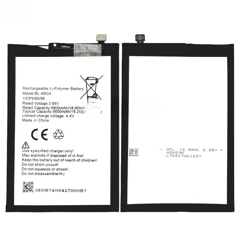 BL-49GX for TECNO Transsion Note7/X690B/X690 Mobile Phone Battery High Quality High Capacity Battery Replacement Bateria