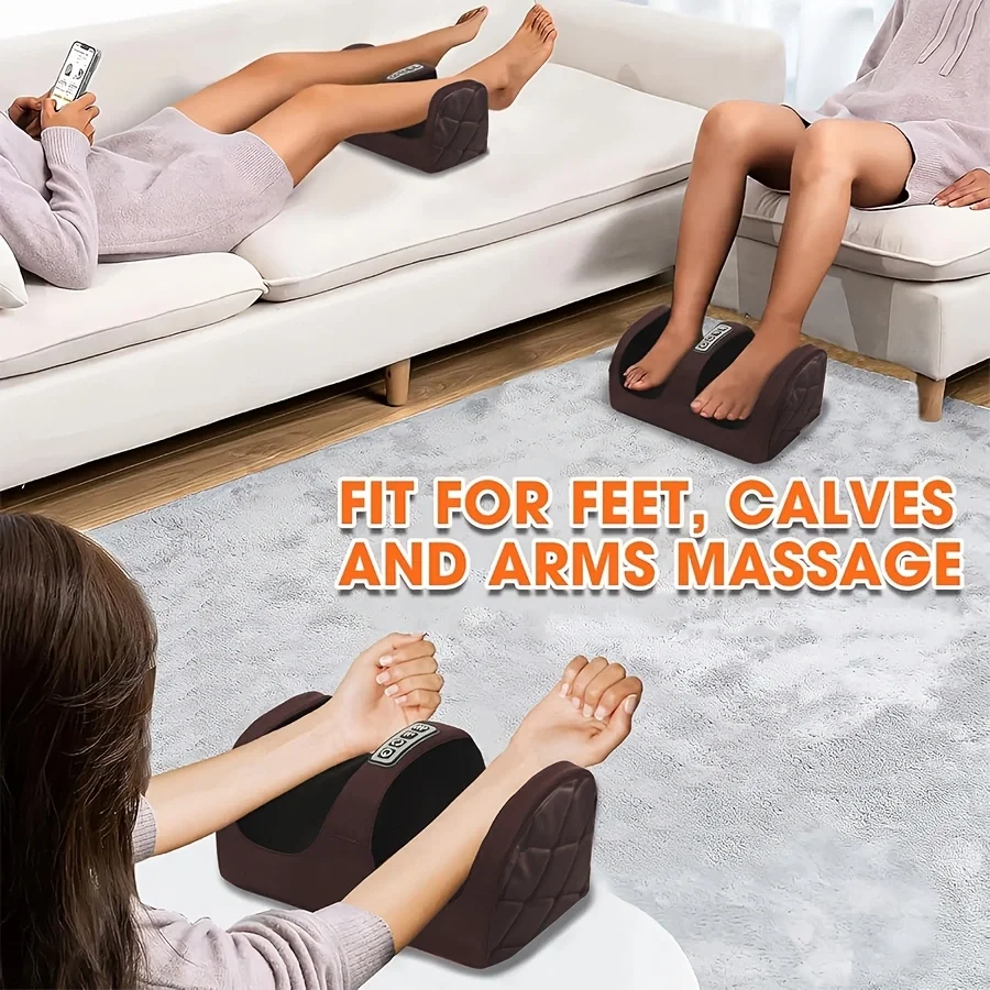 New Electric Home-Use Hot Compress Fully Automatic Massager for Kneading and Acupressure on the Soles of the Feet and Legs, Foot and Leg Massager - Deep Kneading Relaxation, Promotes Muscle Circulation, Plug-In Electric, Perfect Gift for Christmas, Father's Day, Mother's Day, Foot Massager