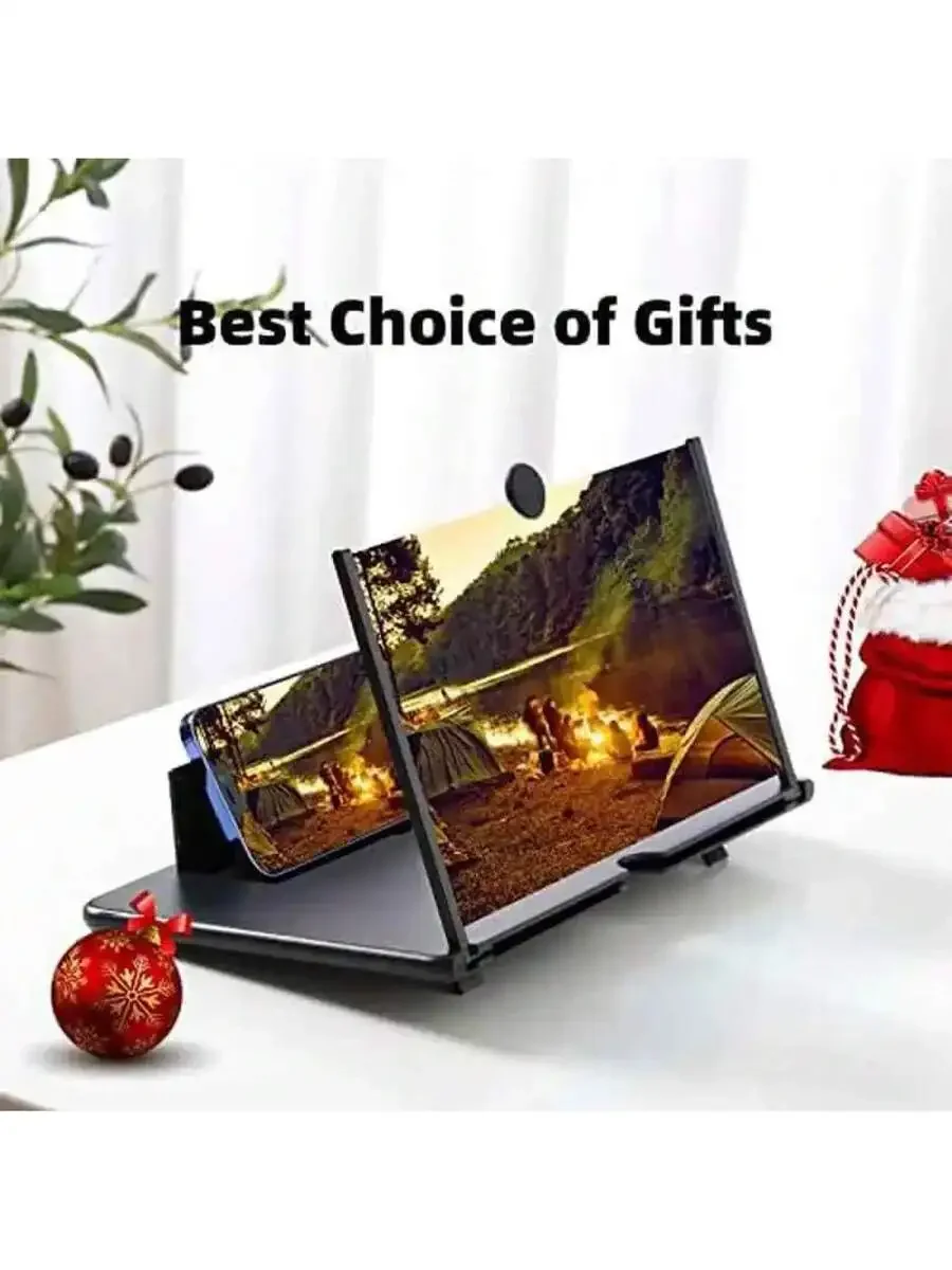 

10 Inch Pull-Out Elastic 3D Phone Screen Amplifier With Adjustable Stand Portable Magnifier For Smartphones Tablets