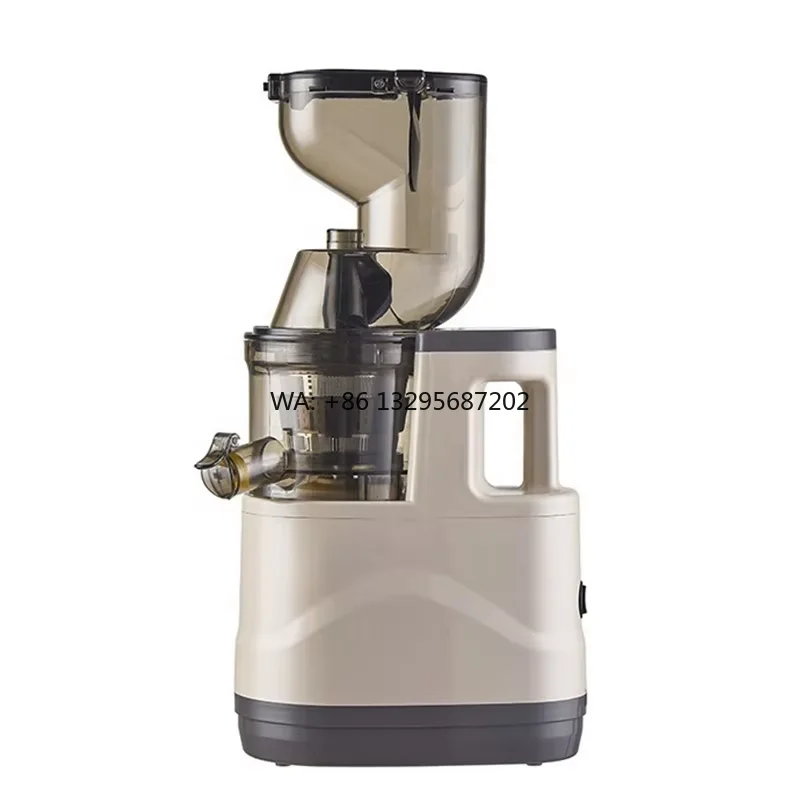 Gran oferta de exprimidor lento eléctrico, mezclador de cuchillas de acero inoxidable para batidos y jugos, idioma operativo en inglés