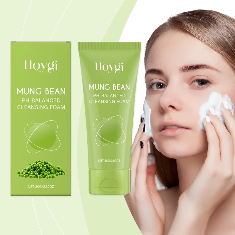 

Mung Bean Moisturizing Facial Cleanser, Gently Cleanses Pores, Leaves Skin Soft Without Tightness, Hydrating Skincare Face Wash