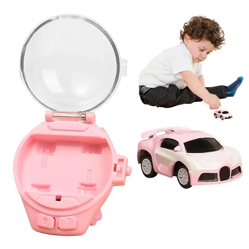 Remote Control Car 2.4 Ghz Mini Cartoon Watch Car Toys Mini Wrist Watch Remote Control Car Toy Birthday Gift Toys For Boys Girls