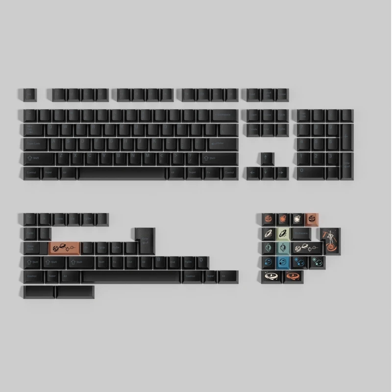 1 Set Outer Bounds Theme Keycaps PBT Dye Sublimation Key Caps Cherry Profile Lightproof Keycap For MX Switch Mechanical Keyboard