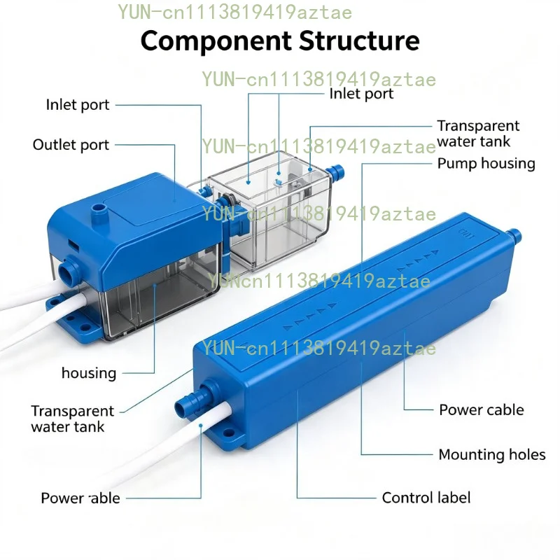 Automatic Mini Condensate Drain Pump 100V-230V Ultra Thin Silent Water Pump for Air Conditioner Refrigeration System