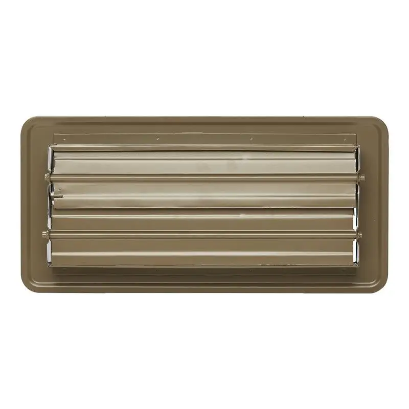 

4 x 10 Inch Floor Registers, 6-Pack Vent Grilles, HVAC Heavy-Duty Walkable Iron Floor Vents, Easily Adjustable Rust-Proof Air Vents Deflector with Metal Damper, Ideal for Home & Office, Brown