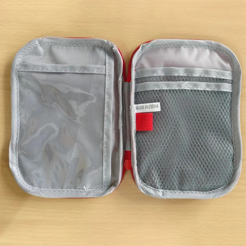 Portable First Aid Medical Kit Travel Outdoor Camping Emergency Medicine Storage Bag Travel Mini EDC Pouch Organizer Pill Case