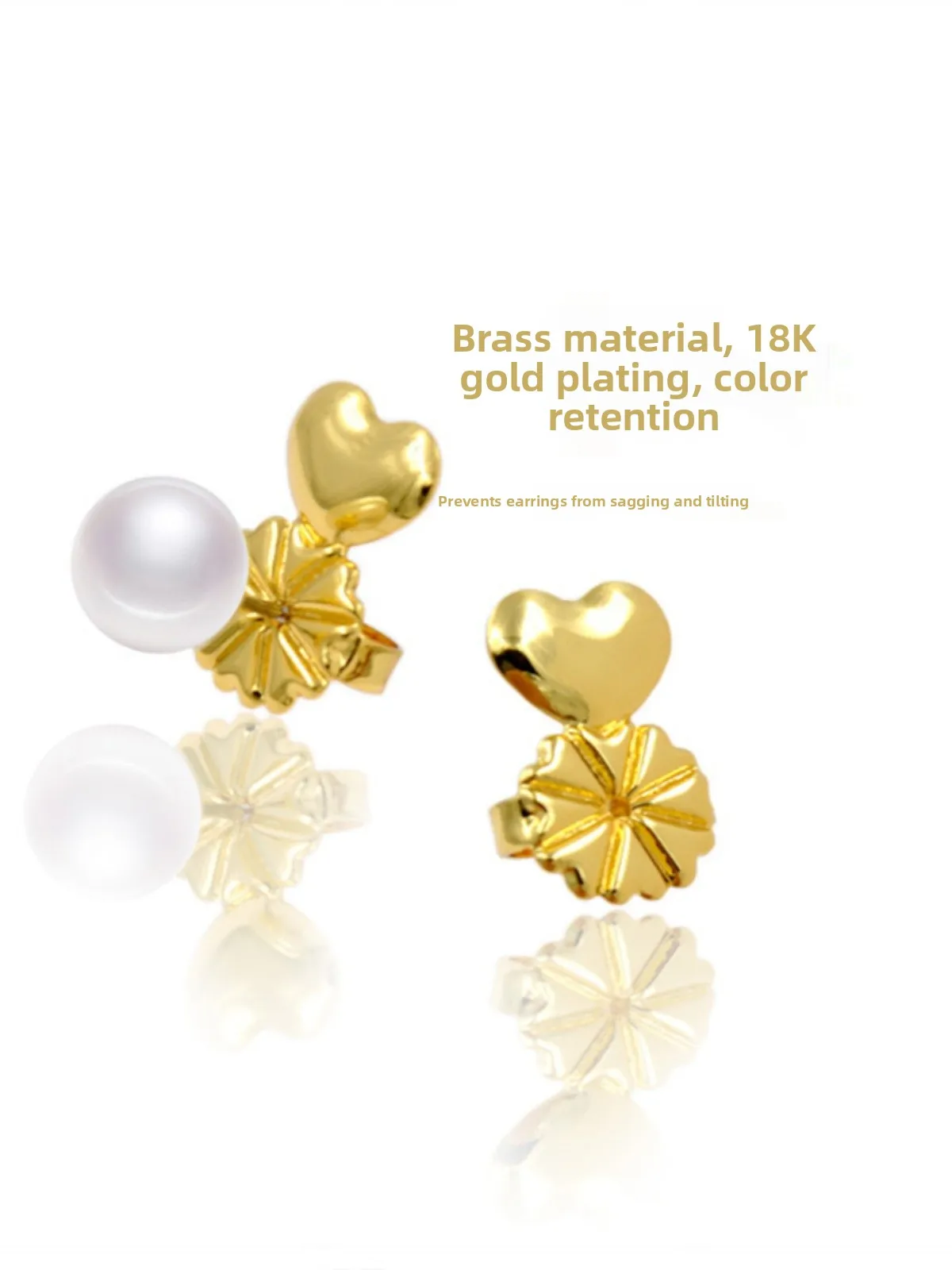 

Earring Support Helper Lift Aid Anti-Sagging Fixed Bule Earring Stopper Faion Jewelry Accory for Women Alloy/Dipped Si...