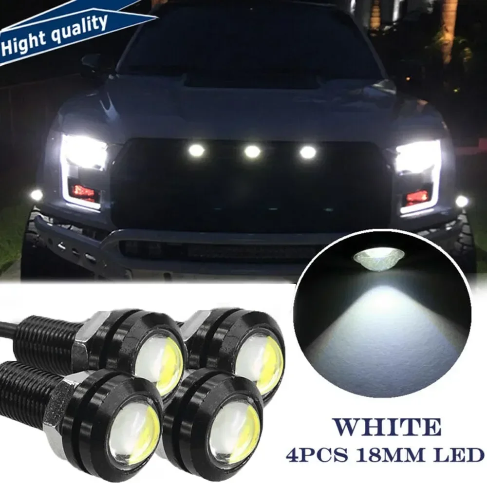 Universal 4X  LED White Grille Lighting Lamps Kit Front/rear Side Marker Lights For Truck SUV Ford SVT Raptor Style NEW
