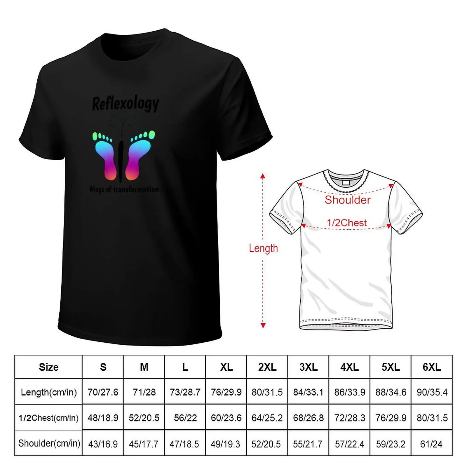 Wings of transformation with reflexology butterfly T-Shirt Ultra Soft Breathable Tee Top