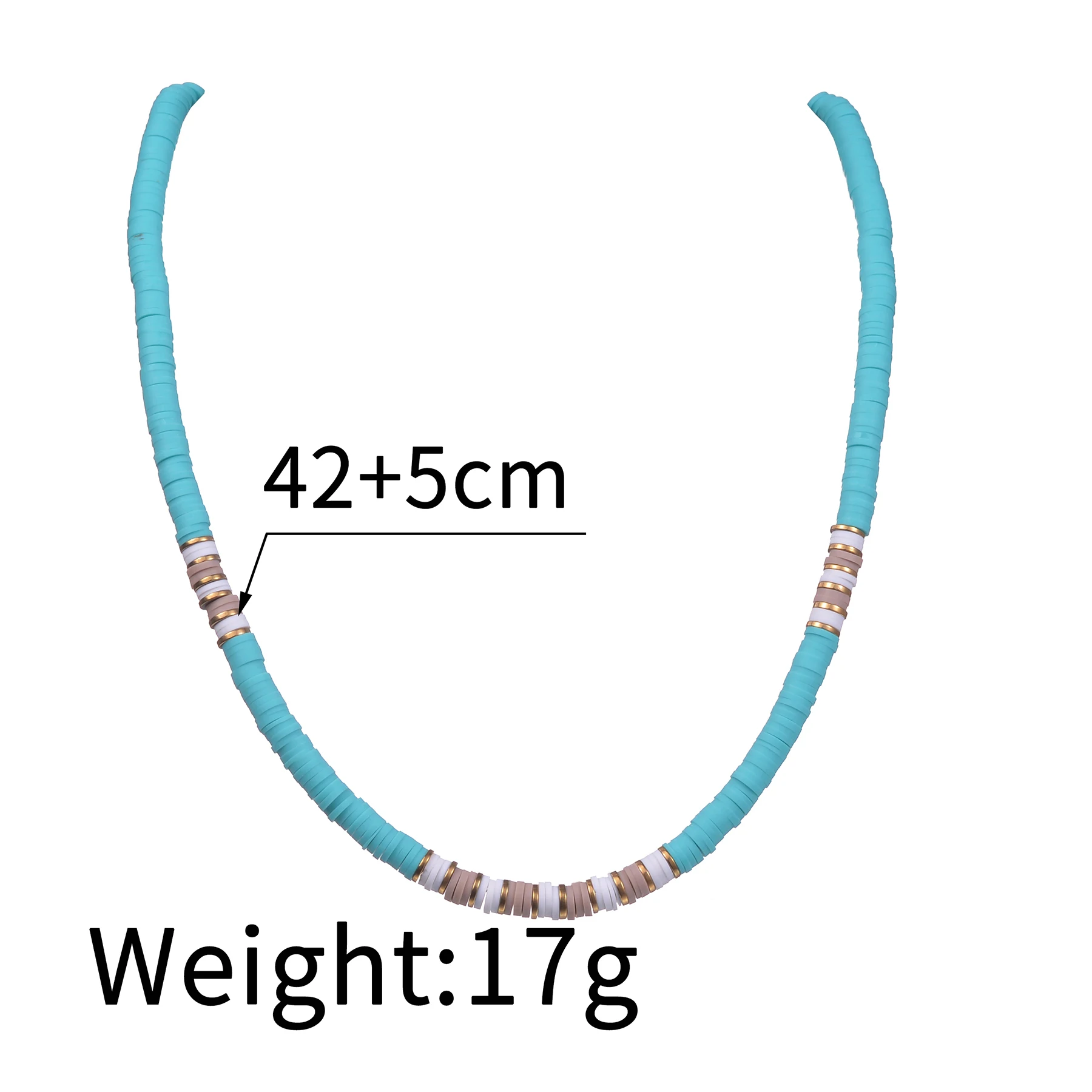 New Fashional Soft Pottery Colorful Stitch Necklaces for Women Stainless Steel Jewelry  Temperament Birthday Child Party Gifts